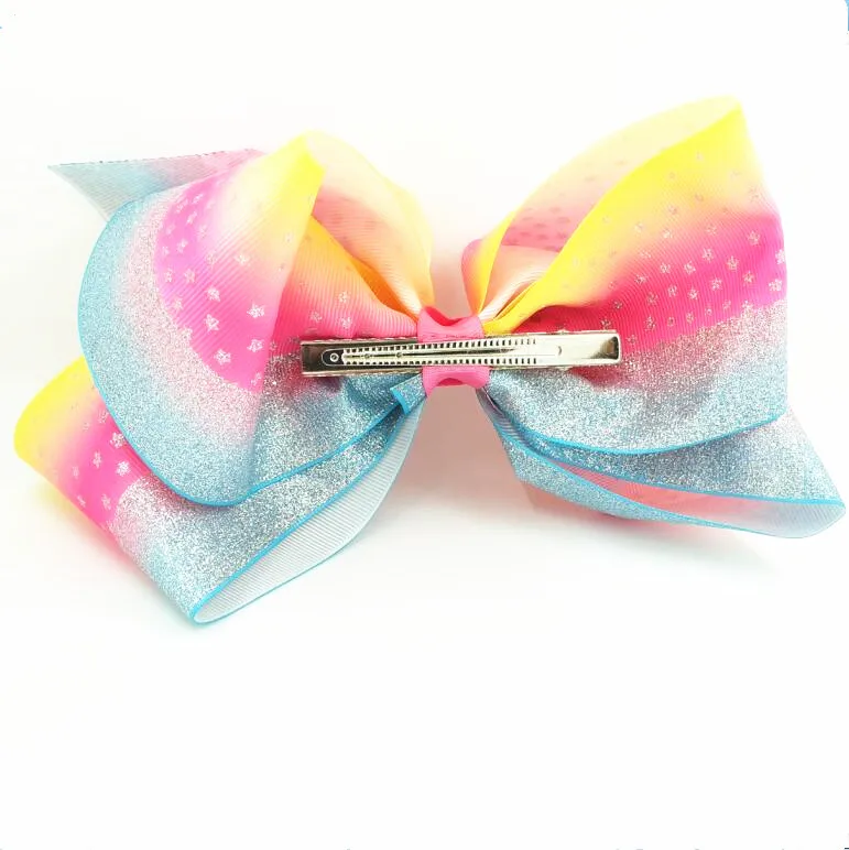 holographic silver pink bow