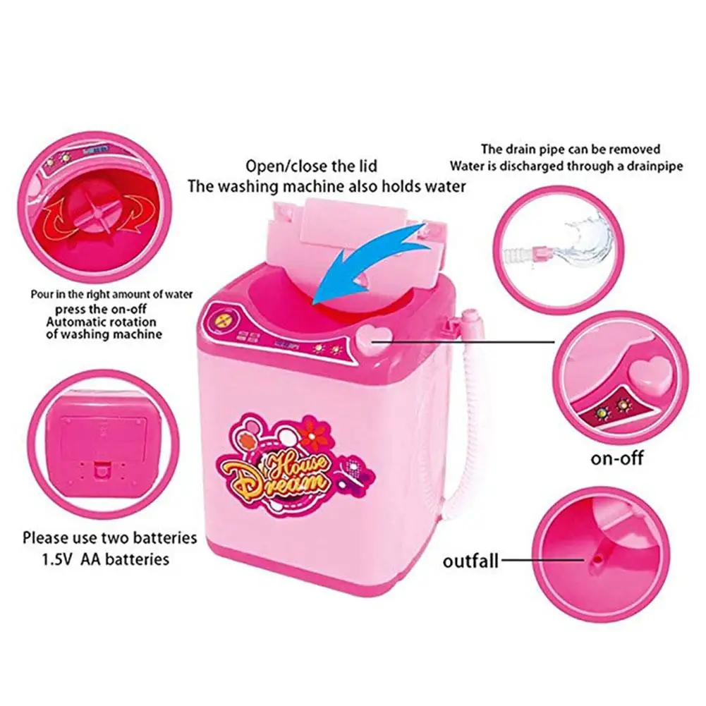 مصغرة التعليمية غسالة اللعب لعب الاطفال منزل نتظاهر لعبة للأطفال الأثاث لعب الأطفال عيد ميلاد هدية الكريسماس