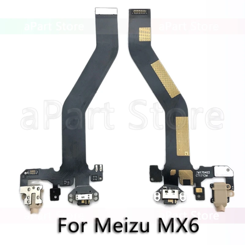 Usb зарядный порт зарядное устройство док-станция гибкий кабель для Meizu MX2 MX3 MX4 MX6 MX5 MX6 MX Pro 4 5 6 оригинальные запчасти к телефонам - Цвет: MX6