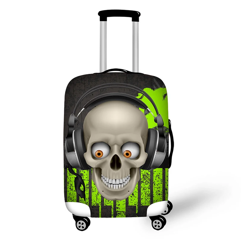 Skull pattern Elastic Luggage Protective Cover Zipper Suit For 18-30 inch Trunk Case Travel Suitcase Covers Bags Skull pattern Elastic Luggage Protective Cover Zipper Suit For 18-30 inch Trunk Case Travel Suitcase Covers Bags