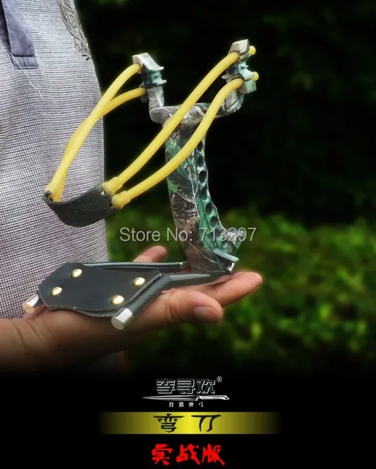 

Discount slingshots hunting aviation aluminum Scimitar Ball card slingshot a catapult heavy duty slingshot hunting