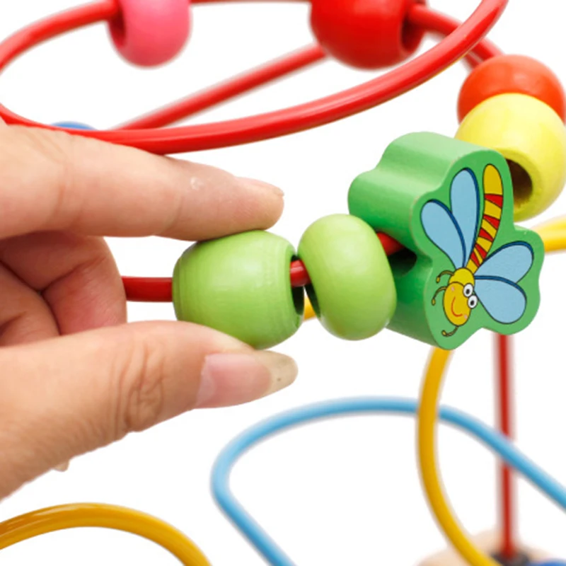 Детская деревянная Математика игрушки подсчета круги счеты проводной ЛАБИРИНТ горки Монтессори для детей игрушки