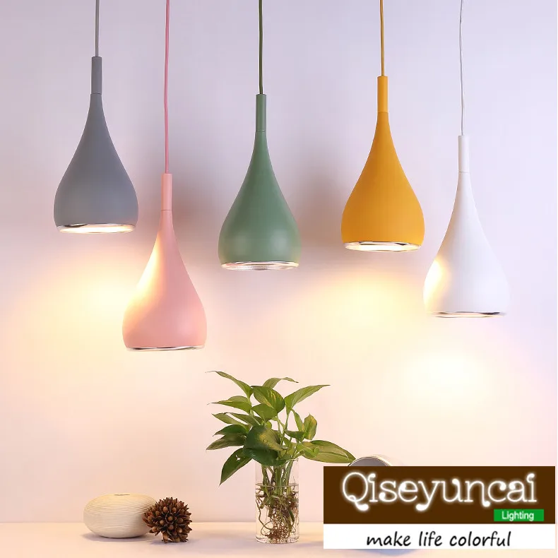 

Новинка 2018, современная светодиодная люстра Qiseyuncai для ресторана макарон, креативная прикроватная Люстра для бара, спальни