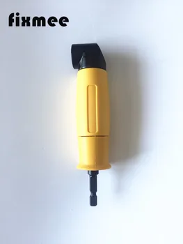 

90 Degree Angle Extension Right Driver Drilling Shank Screwdriver Magnetic 1/4 Inch Hex Drill Bit Socket Holder Adaptor