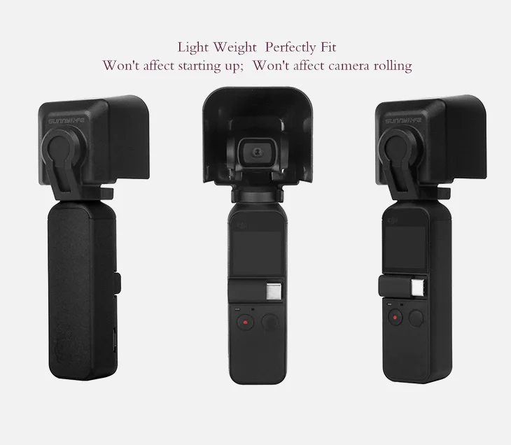 DJI OSMO P ocket Camera Lens Hood Antiglare Sunshade Protective Gimbal Cover Sunhood for DJI OSMO POCKET-17