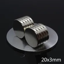 

5pcs neodymium magnet 20x3mm N35 NdFeB Small Disc Round Super Strong magnets 20*3 mm Powerful Rare Earth Material Magnets 20x3mm