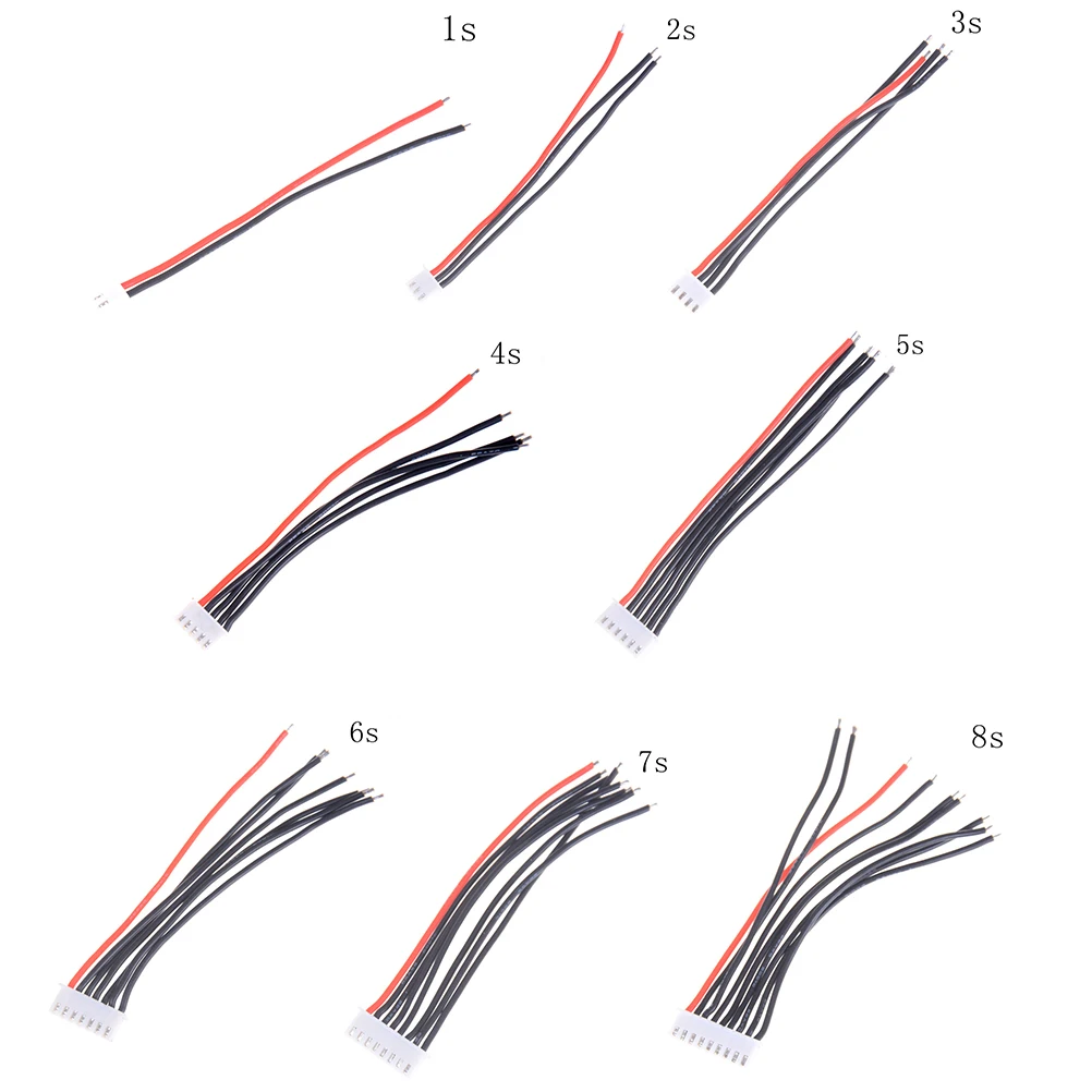 10 см 1S 2S 3S 6S 7S 8S 1P/2P/3P... Зарядный кабель 22 AWG силиконовый провод JST XH 1 шт.|Детали и