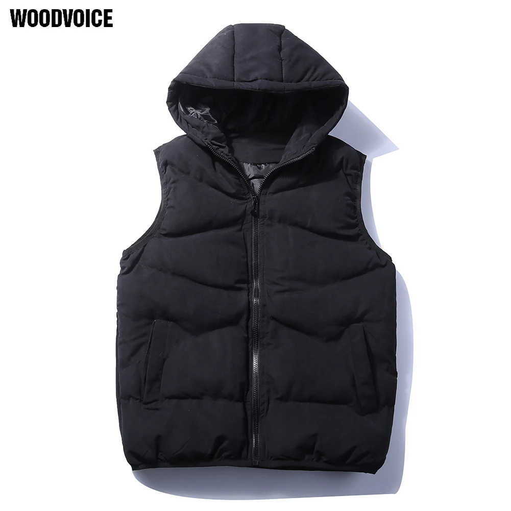 Woodvoice Men's Down Vests Winter Jackets Waistcoat Men Fashion