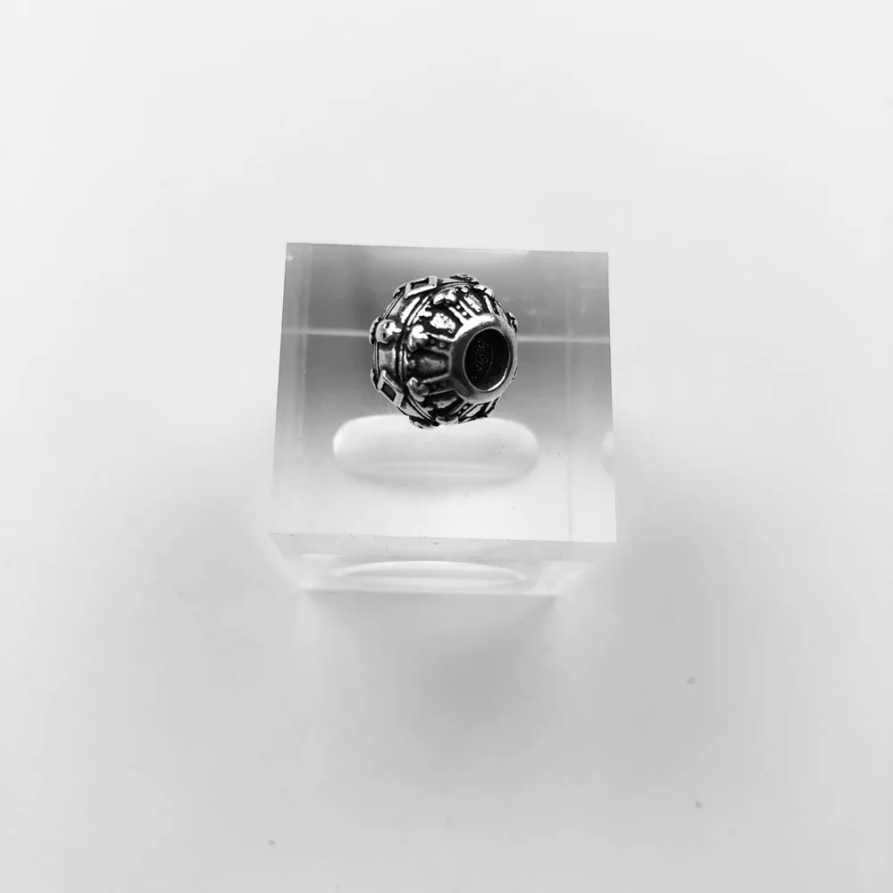 Серебряные королевские Orb Карма бусины подходят для браслетов ожерелья Большая