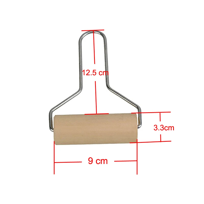 Durable Wooden Roller Rolling Pin for Pottery Polymer Clay Sculpture Modeling & Plasticine Playdough