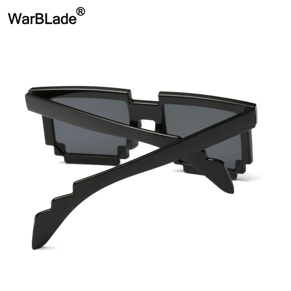 10 шт. модные детские очки меньшего размера солнцезащитные очки мозаика для мальчиков и девочек пиксельные очки новинка подарок для детей WarBLade
