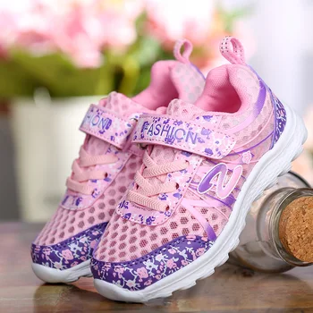 

Smart Poro Children Sneaker Summer Girls Sports Shoes Spring Kid Shoes Net Breathable Casual Shoes Fashion Student Mesh Shoes