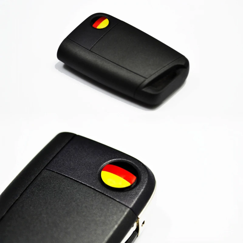 Buy 2PCS Key Fob Logo Classical German Flag Badge