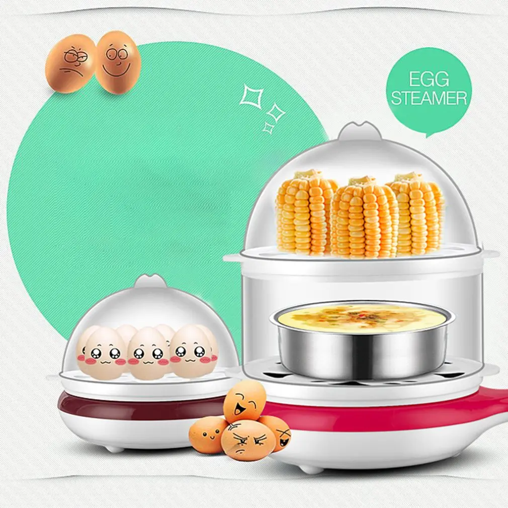 Яичный котел двухслойная емкость яичная плита маленькая сковородка для омлета маленькая машина для приготовления яиц на пару