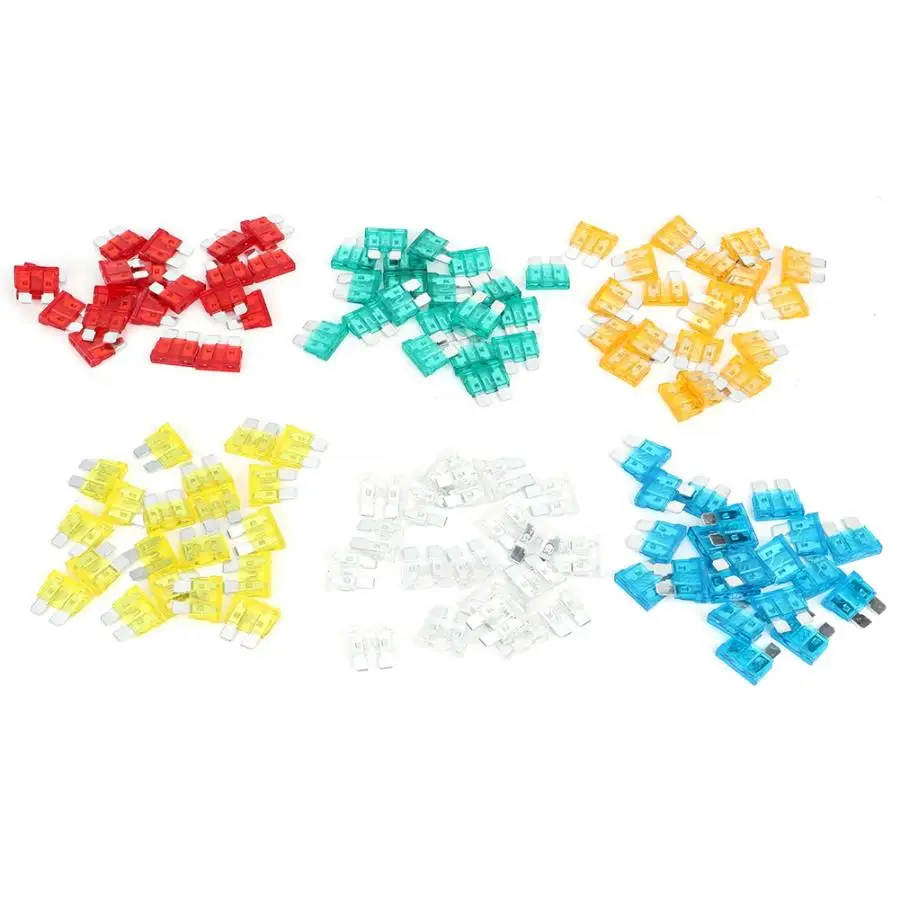 120Pcs Car Fuse Tube Xenon Lamp Insert 5A 10A 15A 20A 25A 30A | Автомобили и мотоциклы
