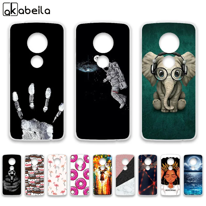 

Phone Case For Motorola Moto G6 Play Cases Silicone Bumper On the For Moto E5 E (5th Gen.) Covers Flamingo Nutella Fundas Coque