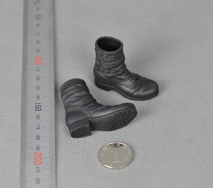 1/6 Scale Black Short Leggings Boots Shoes Model For 12''soldier Action ...