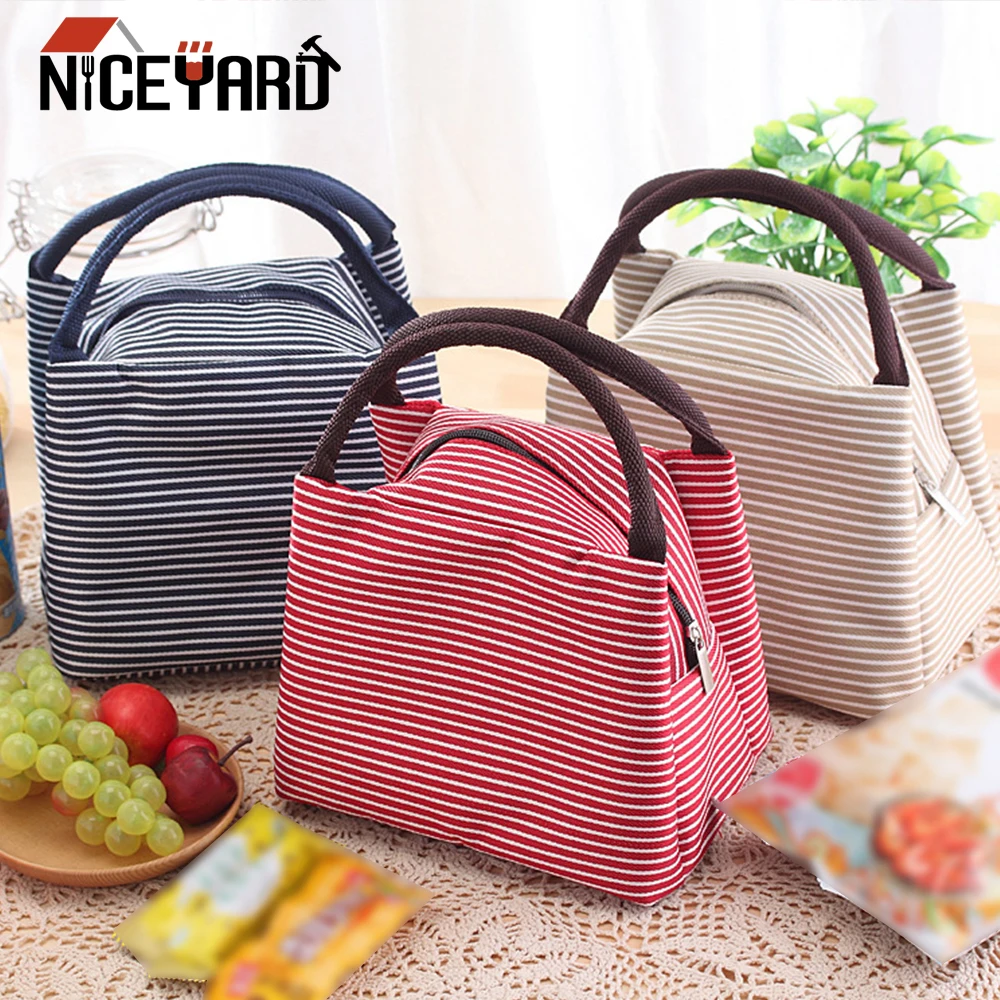 

Insulated Cooler Lunch Bag Thermal Food Picnic Lunch Storage Bags Portable Lunch Box Carry Pouch for Women Bento Bag Tote