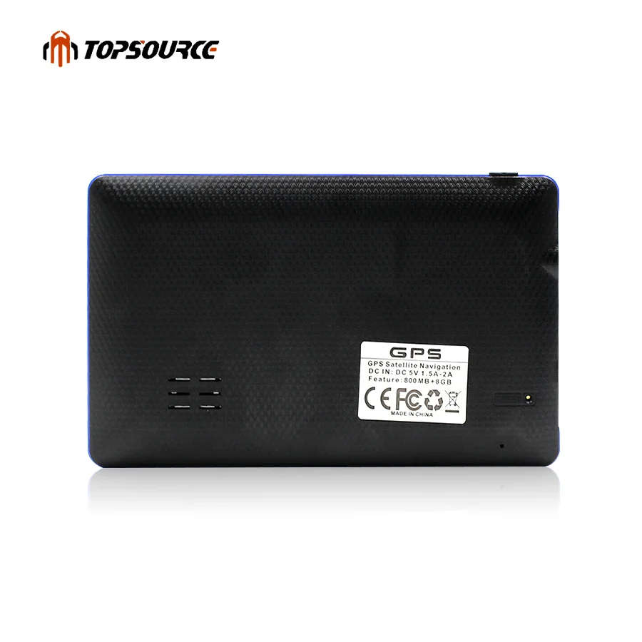 TOPSOURCE HD 7 ''портативный Автомобильный GPS навигатор Win CE6.0 FM 8 ГБ 800 МГц карта для