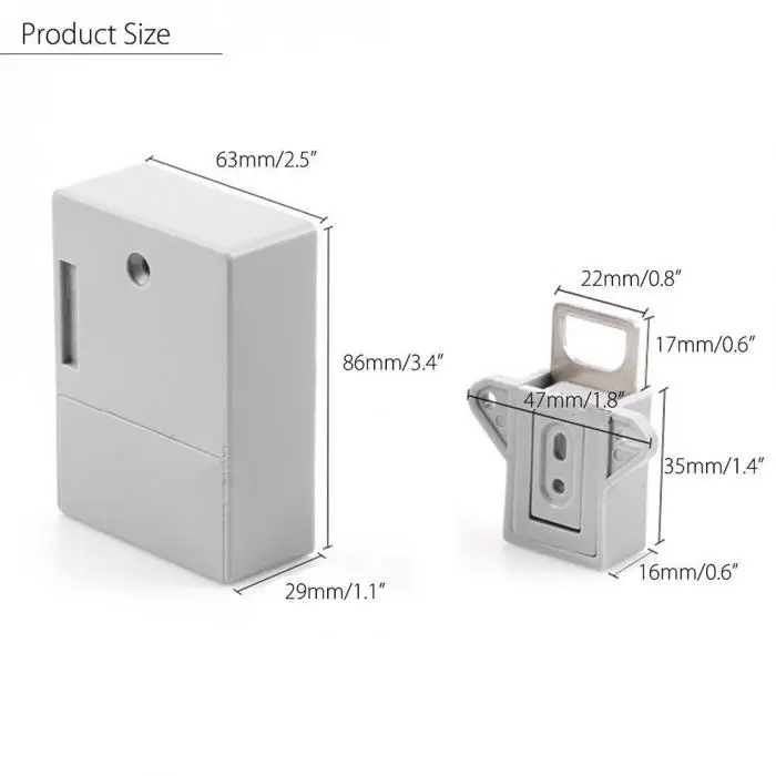 Батарея RFID замок ящика шкафа DIY цифровой портативный Keyless прочный без перфорации отверстие DAG-корабль