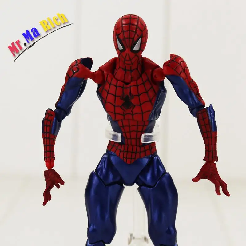 В коробке Revoltech Venom No.003 Человек паук No.002 игрушка действие|spiderman toys|action mantoys spiderman |