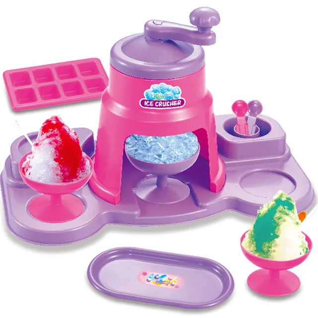 Children's ICE Crusher machine toy set, DIY ice cream maker, children's