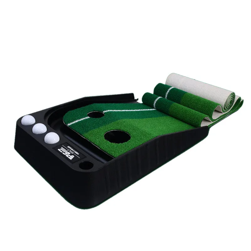 PGM Ball Return 2.5M/3M Indoor Golf Putting Trainer Portable Golf Practice Putting Mat Golf Putter Green Trainer