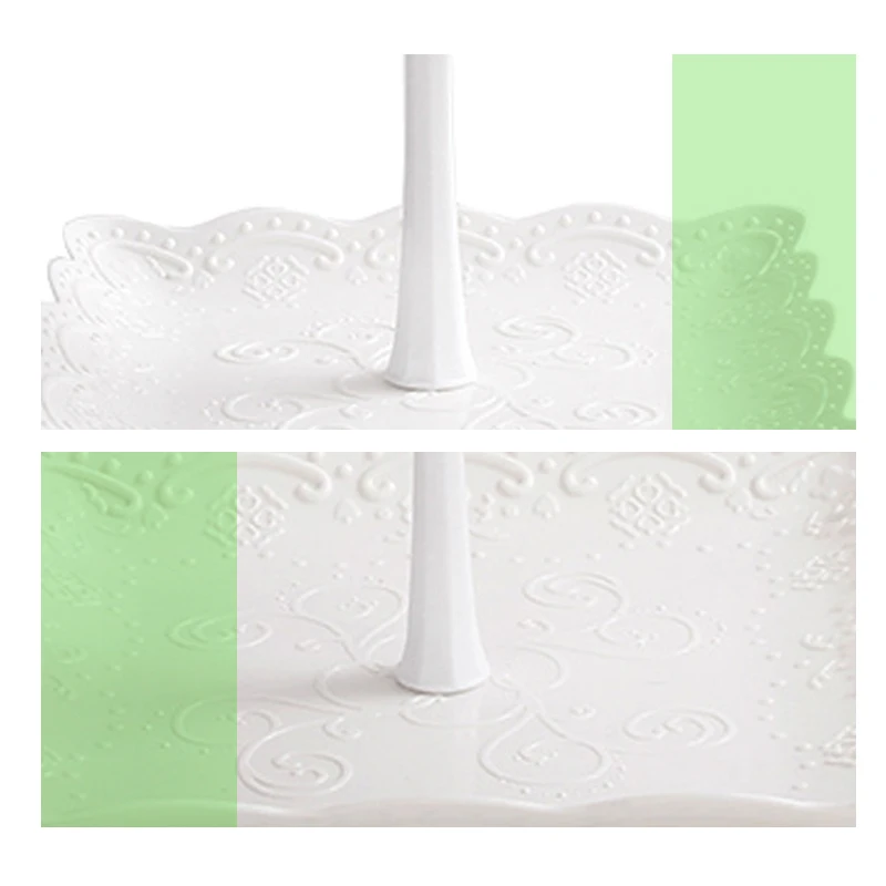 3 Tier Cake Stand Embossed Tray Three Layer Decor Cupcake Wedding Birthday Party Afternoon Tea Cake Stand Food Plate