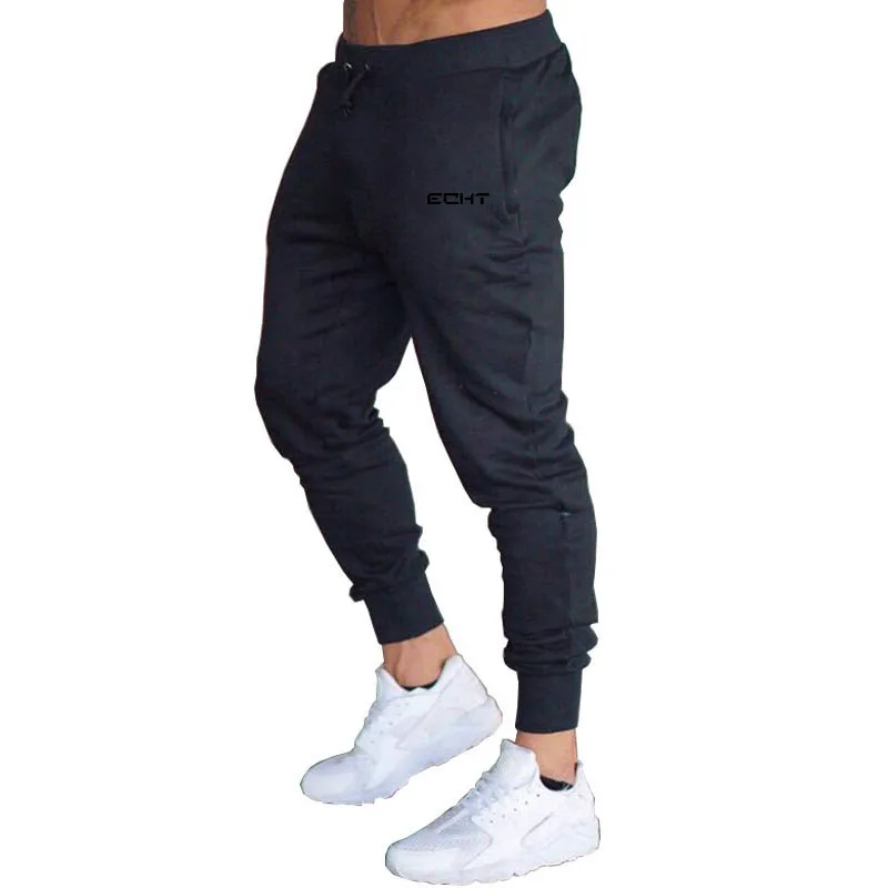 

Gym 2019 casual stretch cotton men's fitness workout pants