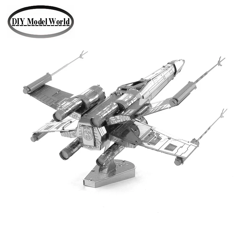 На Складе X-wing Star Fightermodel лазерная резка 3D головоломки DIY металлик космического корабля головоломки Звезда война модель подарки на день