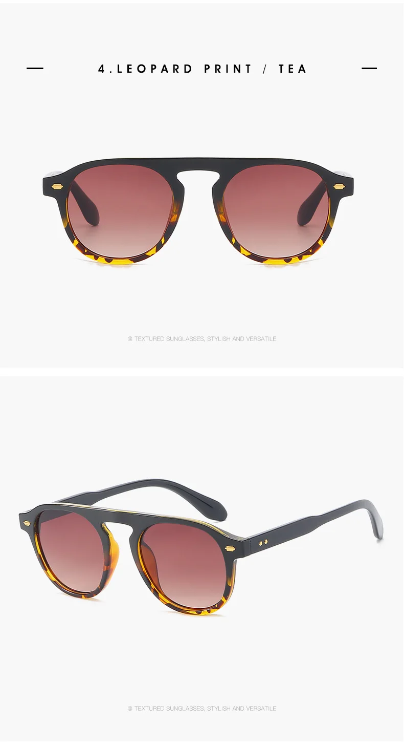 Oulylan, винтажные Круглые Солнцезащитные очки для женщин, фирменный дизайн, градиентные ретро солнцезащитные очки для мужчин, очки UV400