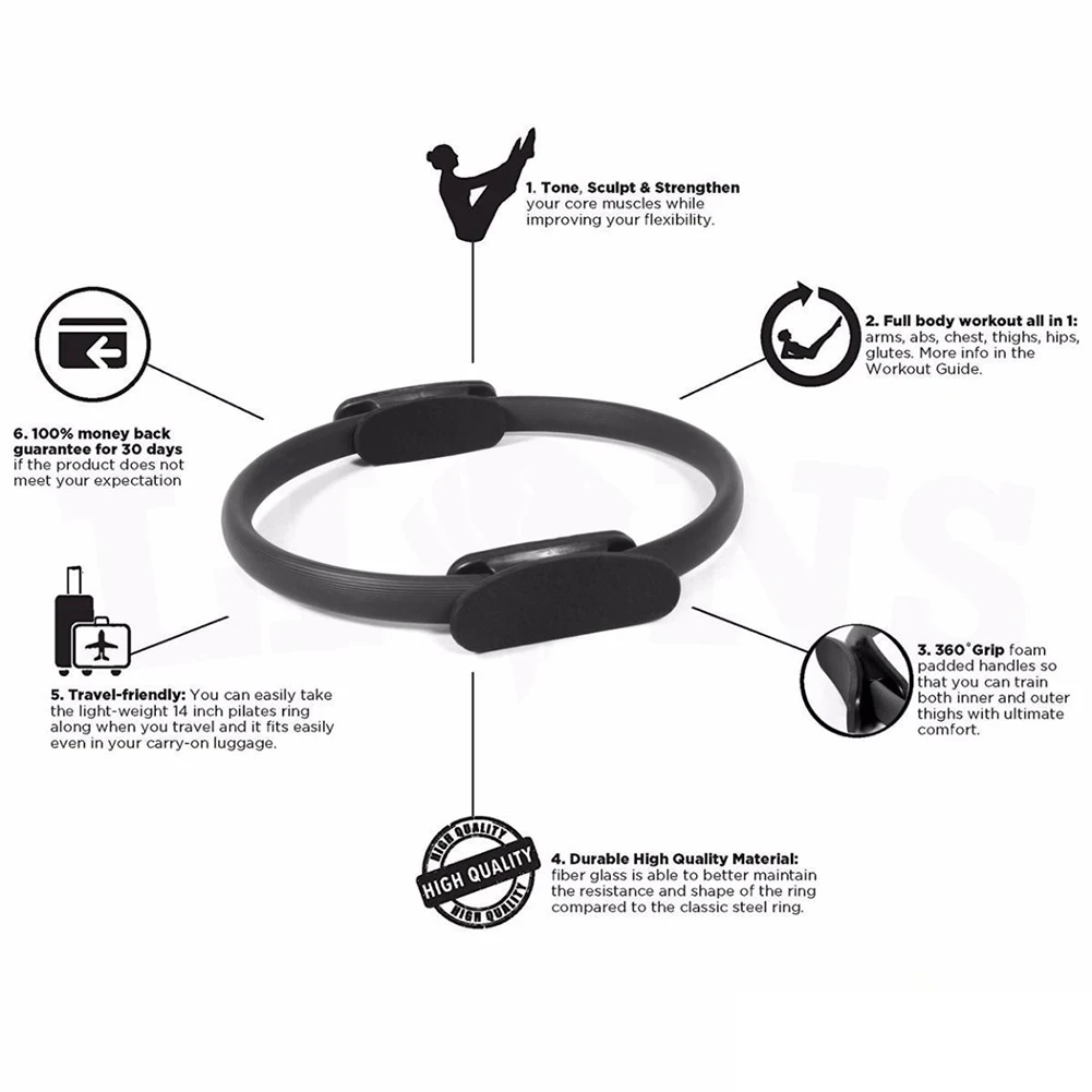 Йога Пилатес круг гимнастическое аэробное Упражнение Фитнес стрейч сопротивление кольцо домашний фитнес кольцо для йоги