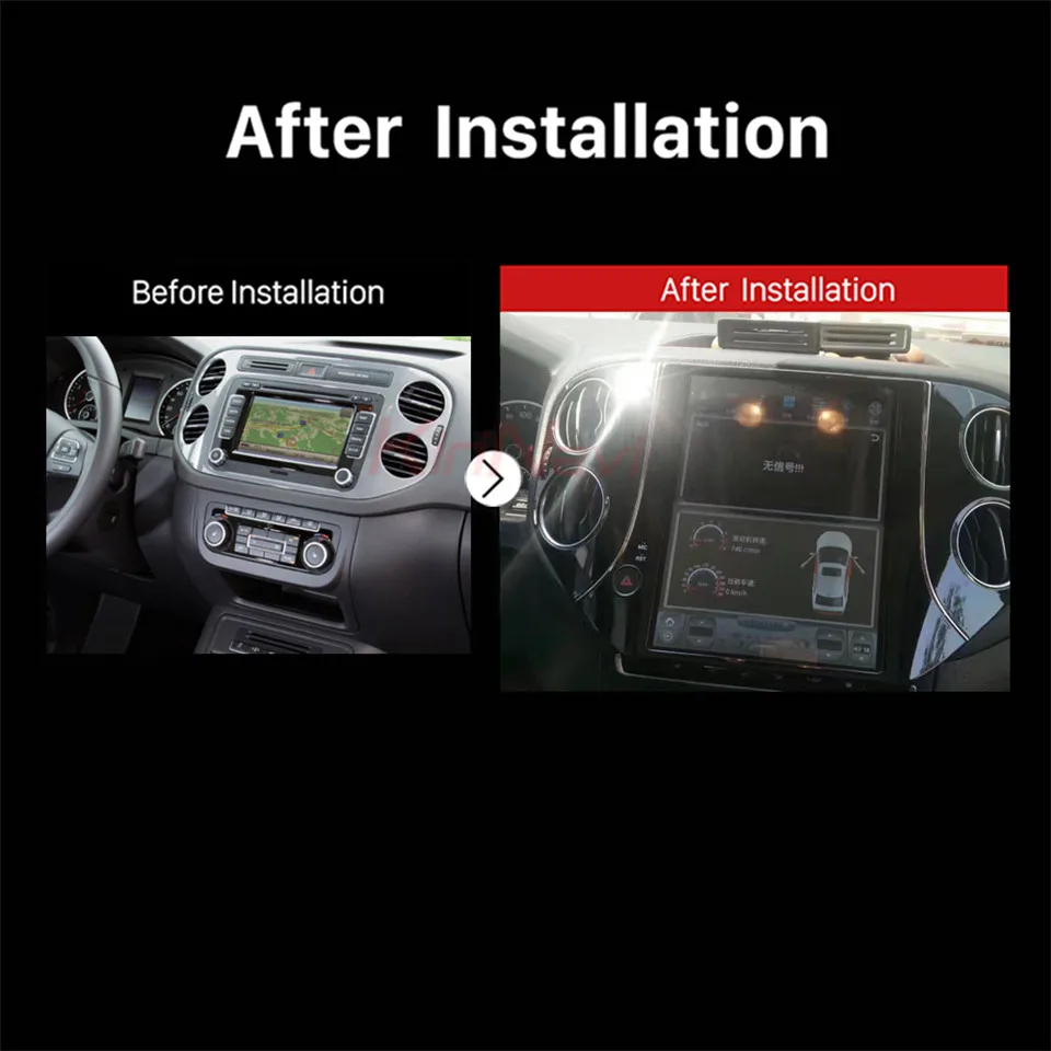 Cheap KiriNavi Vertical Screen 2GB RAM 10.4 Inch Car Multimedia Dvd Player For Tiguan Radio Android Gps Navigation 2010-2016 5