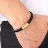 Men’s Simple Design Genuine Leather Bracelet Budget Friendly Accessories