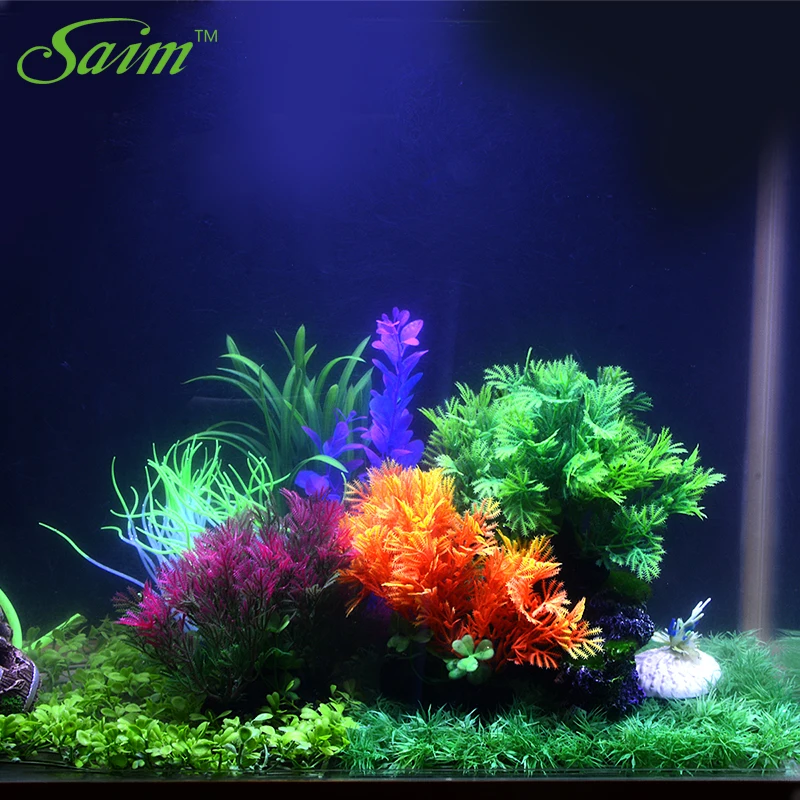 

Saim 3pcs Plastic Plant Fishes Aquarium Ornament Green Plants Fish Tank Decorations Artificial Plant Grass Aquarium Decoration