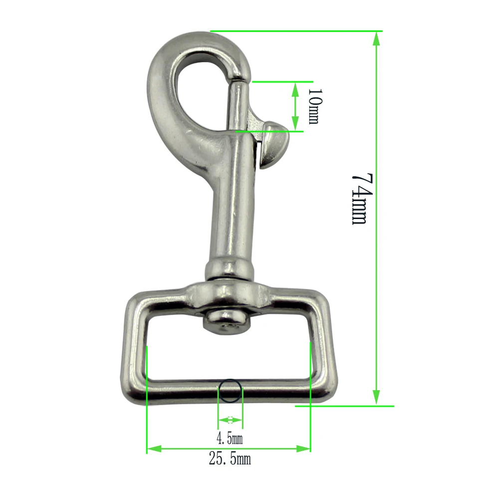 for Boat Application Hardware Hook Loop Wall Mount Hanging Hardware Fitting 2Pcs M5 304 Stainless Steel Oblong Pad Eye with 2Pcs Stainless Steel Snap Hook and 2Pcs Double Eye Chain Swivels Hook