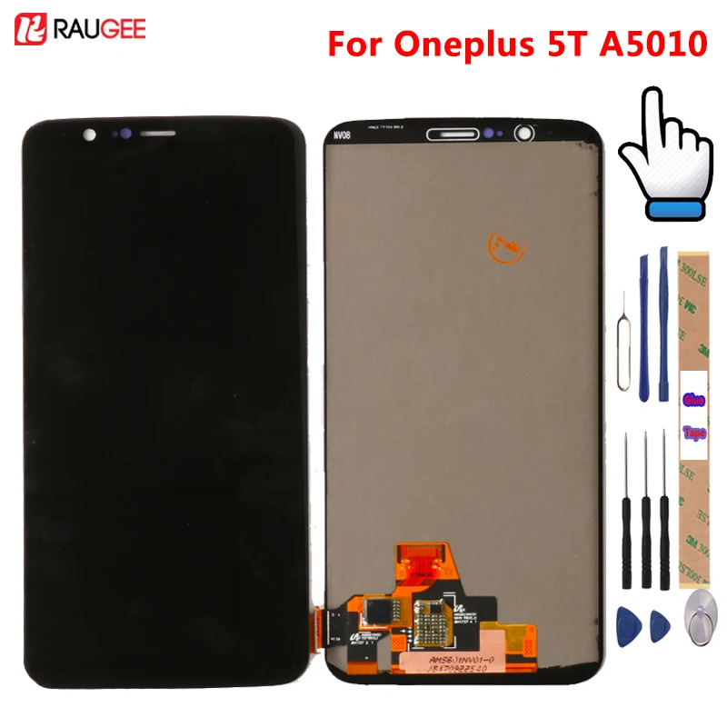 

For Oneplus 5T LCD Display Touch Screen 100% New Tested Good 6.01" Digitizer Assembly Replacement Accessory For One plus 5t