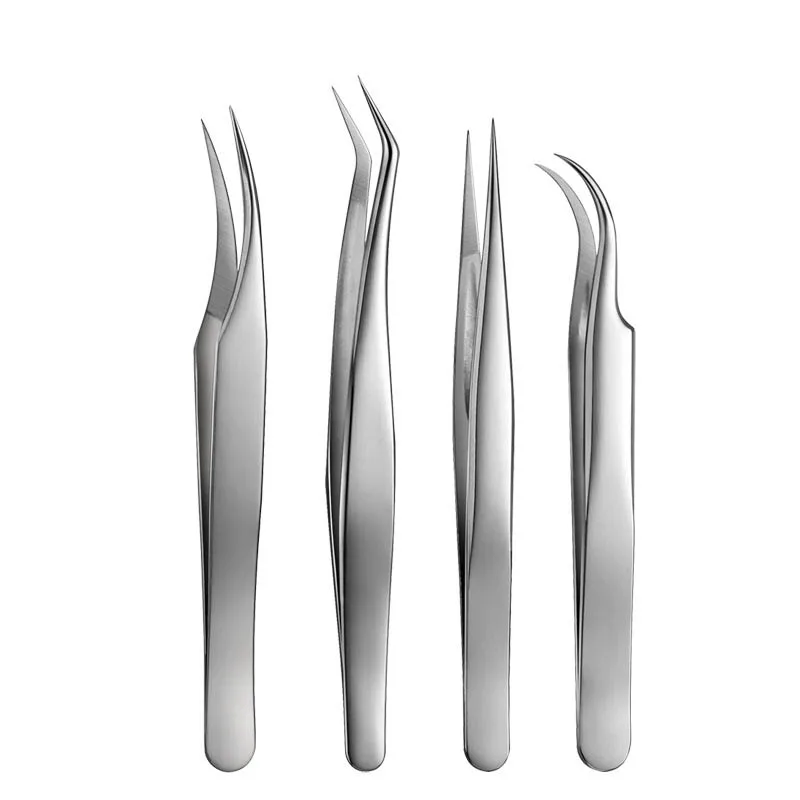 

OSHIONER Grafting Tweezers False Eyelashes Extension Tool Stainless Steel Eyebrow Tweezer Clip