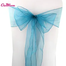 Дешевые ленты для стульев из органзы с бантом, ленты для свадебных стульев, новогодние, рождественские, праздничные, банкетные украшения для стульев, домашний текстиль