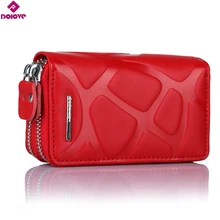 DOLOVE, коровья кожа, кошельки для автомобильных ключей, мужской держатель для ключей, ключница, органайзер для ключей, женский брелок, чехлы на молнии, чехол для ключей, сумка