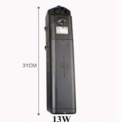 UV lamp 13W Аквариумный УФ 7 Вт/9 Вт/13 Вт стерилизатор встроенный фильтр с аэрацией насос для стерилизации 4 в 1 для аквариума - Цвет: UV lamp 13W