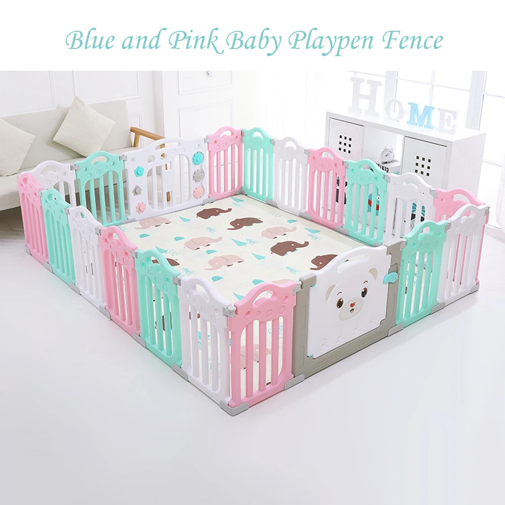 Baby Playpen Fence Indoor Palyground Park Kids Safe Guardrail Baby Game Crawling Fence Baby Play Yard 18 pieces/set Baby Playpen Fence Indoor Palyground Park Kids Safe Guardrail Baby Game Crawling Fence Baby Play Yard 18 pieces/set