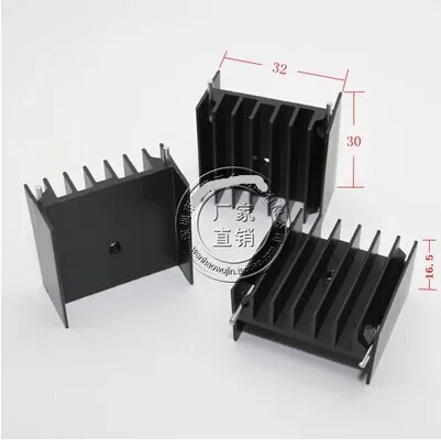 

Fast Free Ship 20pcs High quality TO-3P heat sink TO-247 Heatsink 30*32*16.5MM with pin Electronic components radiator