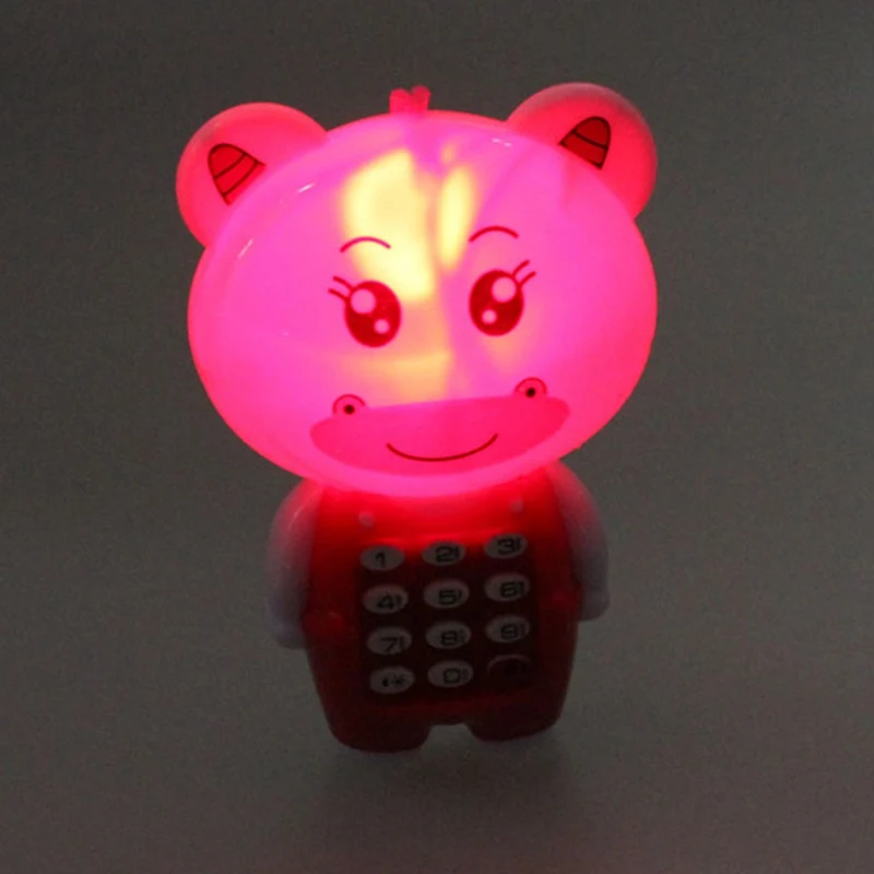 Детские электронные игрушки для телефона Детские мультипликационные цифровые Поющие светящиеся музыкальные мобильные телефоны детские