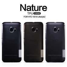 Nillkin nature Transparent Clear Soft silicon TPU Protector case cover for HTC 10 (10 Lifestyle) with retail package