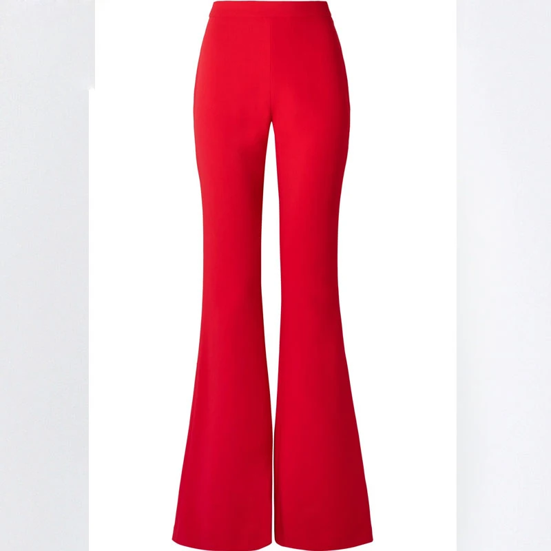 New Arrival 2018 OL Style Fashion Pants Suits Women Single Button Blazer 2 Two Piece Set red Jackets & Pants Blazers