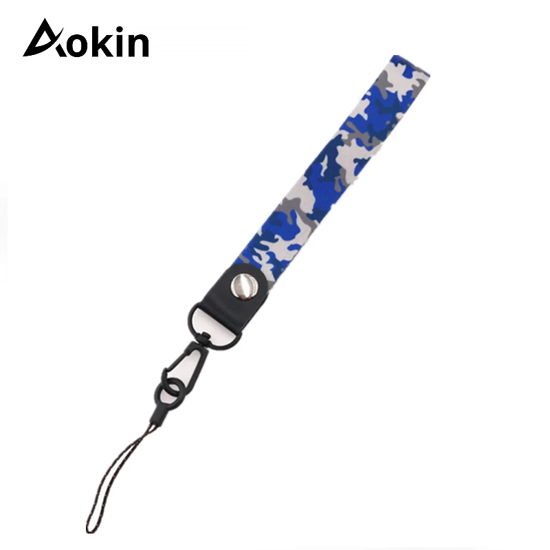 Aokin الأزياء التمويه الحبل الرقبة حزام للمفاتيح ID بطاقة أحزمة هاتف المحمول ل فون 7 8 X USB شارة حامل DIY شنق حبل
