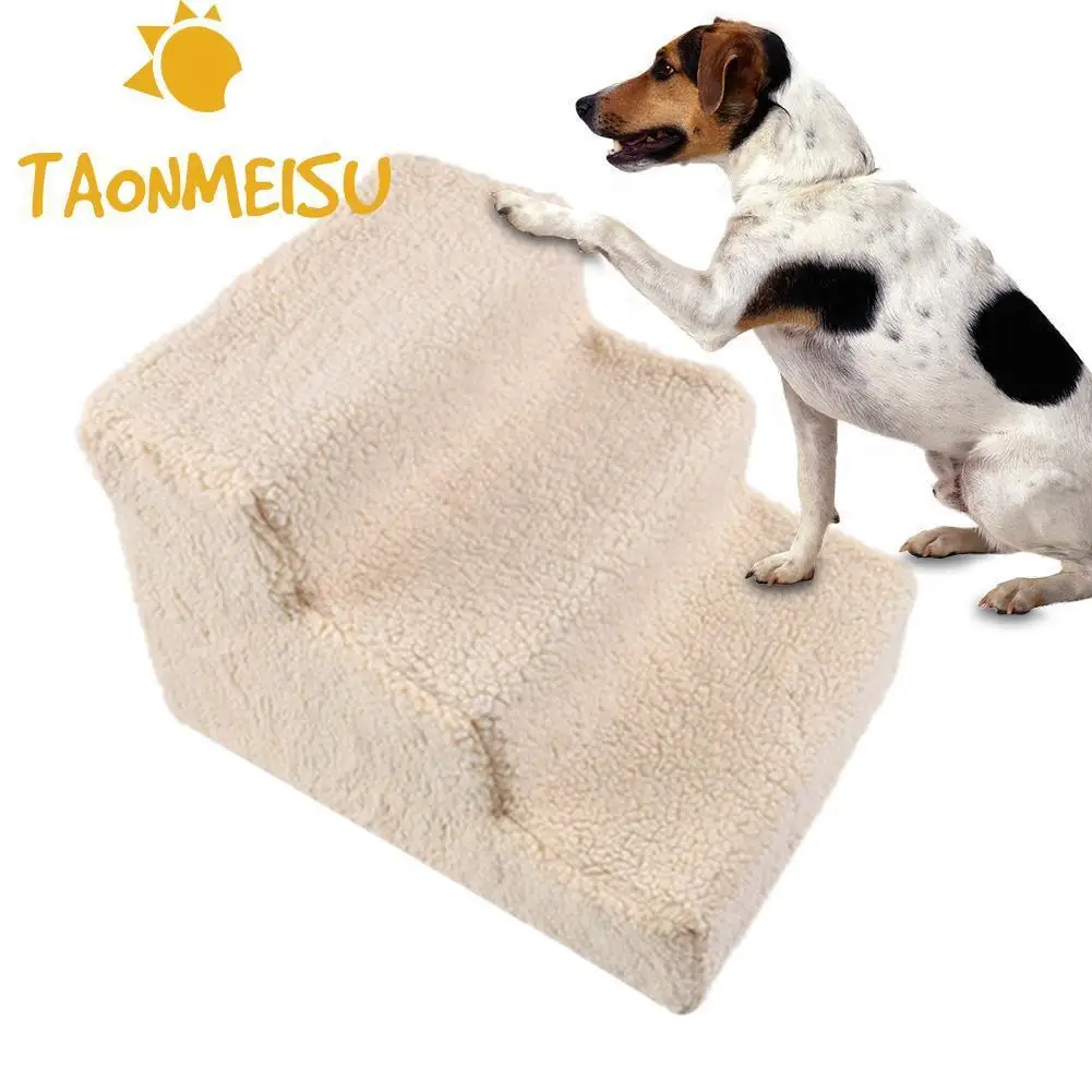 Mesh Fold Pet Stair Steps Cat Dog Climbing Jumping Platform Pets Bed
