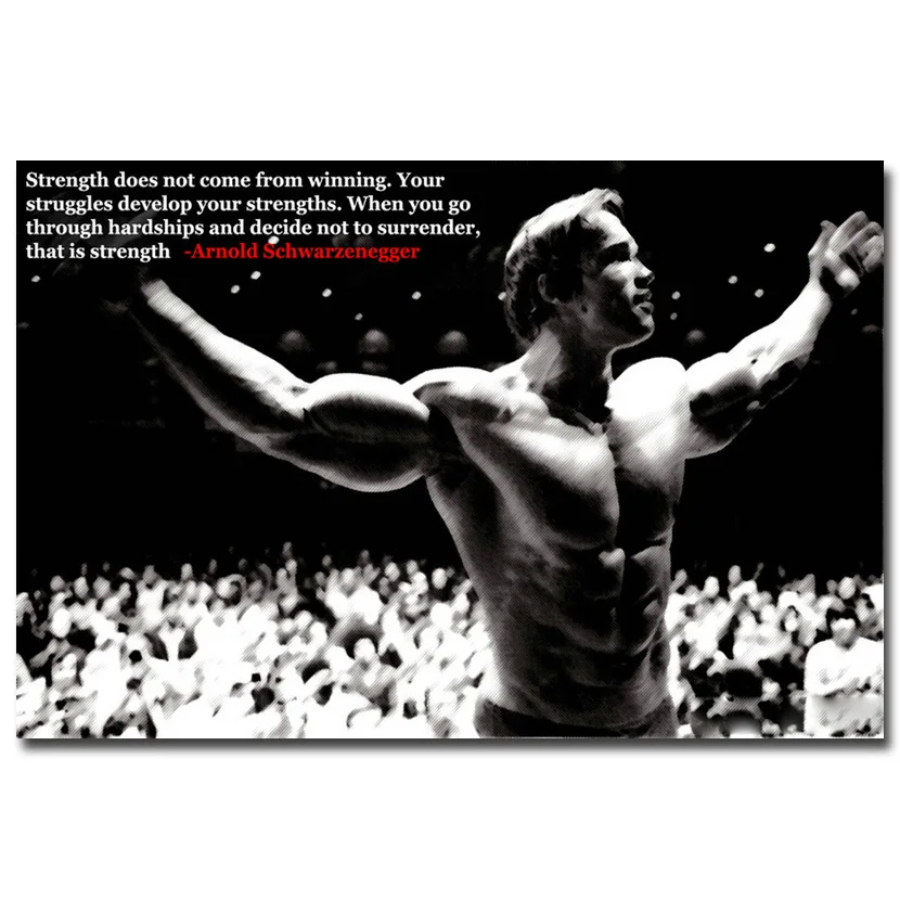Nicoleshenting Arnold Schwarzenegger Citation De Motivation Art