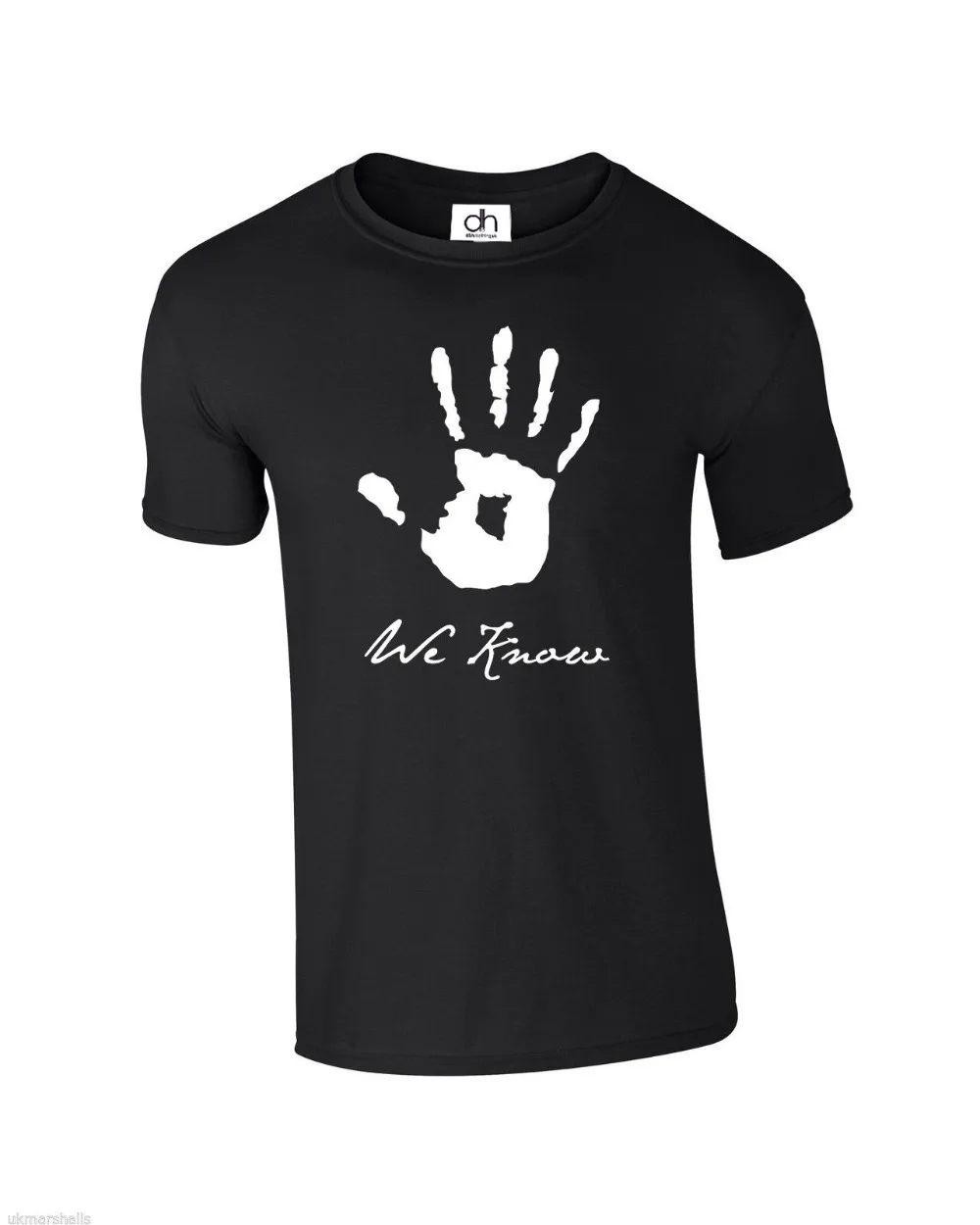 Skyrim Топ Dark Brothers футболка с надписью We Know Hand новинка подарок 2019 модные Молодежные